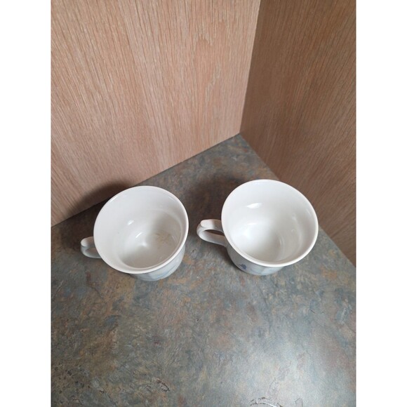 Vintage Newcore Countryside Geese Pattern Stoneware 3 Cups Mugs - Picture 6 of 9